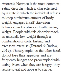 Discussion  5 Eating and Sleeping Disorders